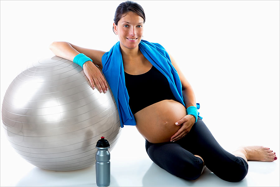 Вправи на фітболі для вагітних