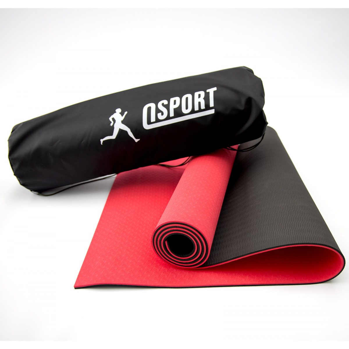 Коврик для йоги и фитнеса + чехол (мат, каремат спортивный) OSPORT Yoga .