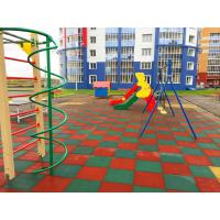 Резиновое спортивное (напольное) покрытие для детских площадок, спортзала 25мм OSPORT (П25)