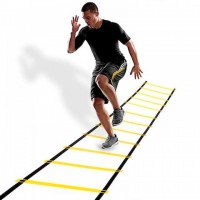 Координационная лестница (скоростная дорожка) для бега и тренировки 20 перекладин Profi (MS 3332-2)