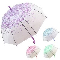Зонт-трость глубокий (зонтик) от дождя ветрозащитный полуавтомат 60см Весна Stenson (R83141)