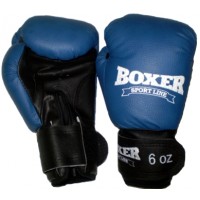 Детские боксерские перчатки из кожвинила Boxer Элит 6 унций (bx-0038)