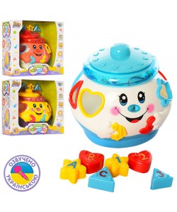 Игра Горшочек музыкальная с вставными фигурками Limo Toy (0915 UA), 18728, 0915 UA, LIMO TOY, Детские игрушки