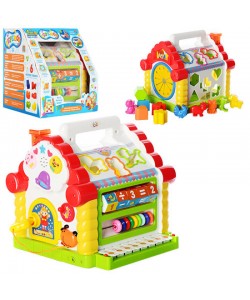Игра Теремок (домик) музыкальный со вставными фигурками и светоигрой Limo Toy (JT 9196), 18729, JT 9196, LIMO TOY, Детские игрушки