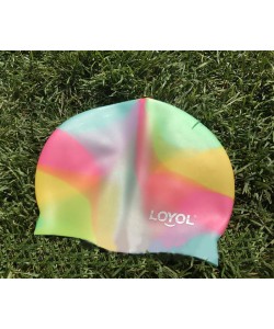 Силиконовая шапочка для плавания универсальная Loyol Радуга (CM303), 18230, CM303, Loyol, Шапочки для плавания