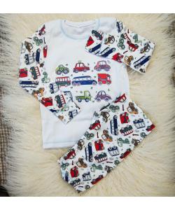 Детская пижама (кофта и штаны) из интерлока для мальчиков OBABY (395-110), 19567, 395-110, OBABY, Товары для новорожденных