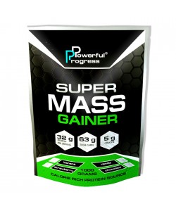 Пищевая добавка (гейнер) порошок 1кг Powerful Progress Super Mass (08198-03), 19267, 08198-03, Powerful Progress, Гейнеры