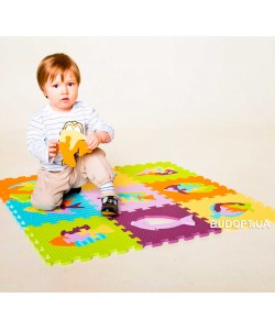 Детский игровой развивающий коврик-пазл (мозаика головоломка) OSPORT 10шт (M 0376), 14774, M 0376, OSPORT, Развивающие игры