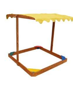 Детская песочница Sahara 1,45х1,45м с навесом SportBaby (Песочница-21), 19801, Песочница-21, SportBaby, Детские игровые комплексы
