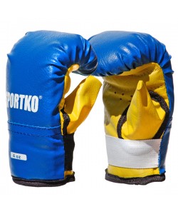 Боксерские перчатки из кожвинила Sportko 4 oz (ПД2-4), 18014, ПД2-4, Sportko, Тренировочные перчатки