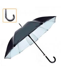 Зонт-трость мужской полуавтомат черный на 10 спиц 55см Stenson (D10537), 20557, D10537, Stenson, Зонты и дождевики