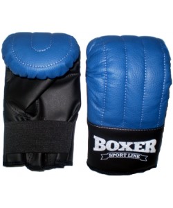 Перчатки тренировочные из кожвинила Boxer Элит L (bx-0042), 11876, bx-0042, Boxer, Снарядные перчатки