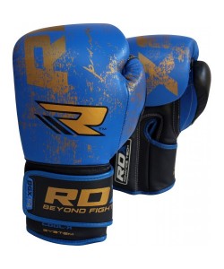 Боксерские перчатки RDX Ultra Gold Blue, 11487, 10108, RDX, Боксерские перчатки