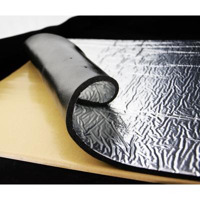Тепло-шумоизоляция из вспененного каучука SoundProOFF Flex Sheet с фольгой 10мм лист 80x50см