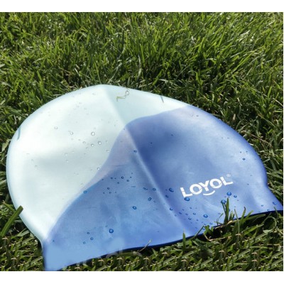 Cиликоновая шапочка для плавания Loyol Радуга (CM404)