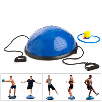 Балансировочная подушка полусфера (платформа) для фитнеса (гимнастики) OSPORT BOSU 60см (MS 2609)