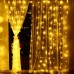 Гирлянда новогодняя (украшение) пластиковая наружная светодиодная для дома 10м Yellow Stenson (R82856)