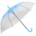 Зонт-трость полуавтомат (зонтик женский) от дождя ветрозащитный прозрачный 60см Весна Stenson (R83140) 