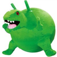 Мяч детский попрыгун с рожками Динозавр BA-3008