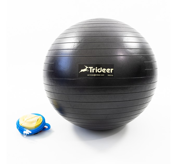 Коврик для йоги и фитнеса (каремат) + фитбол мяч для фитнеса, беременных 65 см OSPORT Set 91 (n-0121)