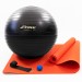 Килимок для йоги та фітнесу (каремат) + фітбол 65 см + масажний м'ячик + ремінь для йоги OSPORT Set 99 (n-0129)