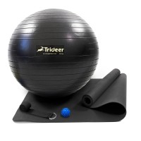 Килимок для йоги та фітнесу (каремат) + фітбол 85 см + масажний м'ячик + ремінь для йоги OSPORT Set 101 (n-0131)