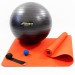 Коврик для йоги и фитнеса (каремат) + фитбол 55 см + массажный мячик + ремень для йоги OSPORT Set 98 (n-0128)