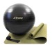 Коврик для йоги и фитнеса (каремат) + фитбол мяч для фитнеса 75 см + ремень для йоги OSPORT Set 96 (n-0126)