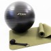 Килимок для йоги та фітнесу (каремат) + фітбол м'яч для фітнесу 55 см + ремінь для йоги OSPORT Set 94 (n-0124)