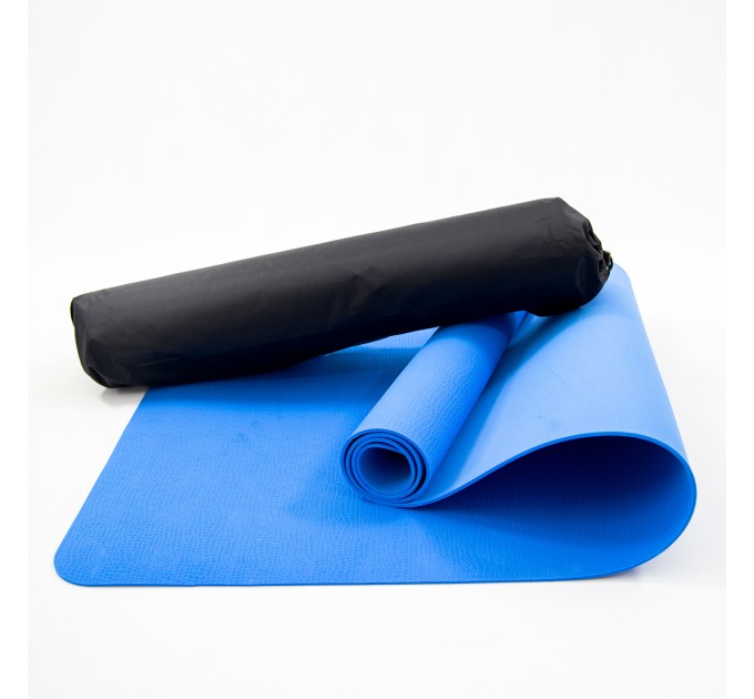 Килимок для йоги та фітнесу + чохол (йога мат, каремат спортивний) OSPORT Yoga Pro 3мм (OF-0089)