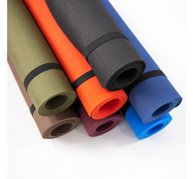 Килимок для йоги та фітнесу + чохол (йога мат, каремат спортивний) OSPORT Yoga Pro 3мм (OF-0089)