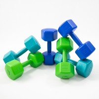 Гантель для фитнеса пластиковая цельная (неразборная) OSPORT Lite 4кг (OF-0119)