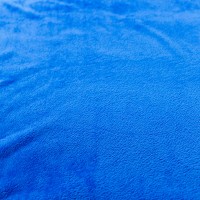 Ткань Велсофт (махра махровое полотно) двухсторонняя однотонная 260г/м2 ширина 210см Синий (TK-0083)