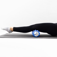 Коврик для йоги, каремат для фитнеса + массажный ролик, валик для массажа спины мфр OSPORT Set 114 (n-0147)