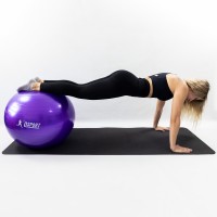 Коврик для йоги и фитнеса (каремат) EVA + фитбол мяч для фитнеса, беременных 65 см OSPORT Set 115  (n-0148)