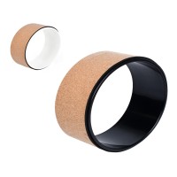 Колесо для йоги и фитнеса (йога кольцо) пробковое 32х13см OSPORT Fit Wheel Yoga (MS 4199)