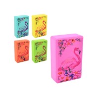 Блок для йоги (йога блок, кирпич для йоги) OSPORT EVA Flamingo (MS 0858-13)