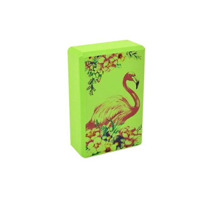 Блок для йоги (йога блок, цегла для йоги) OSPORT EVA Flamingo (MS 0858-13)
