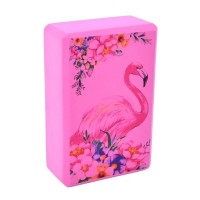 Блок для йоги (йога блок, цегла для йоги) OSPORT EVA Flamingo (MS 0858-13)