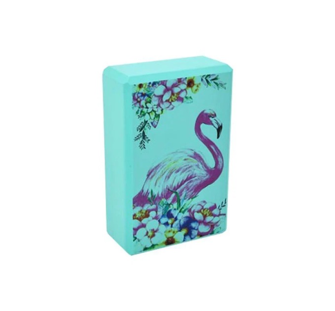 Блок для йоги (йога блок, цегла для йоги) OSPORT EVA Flamingo (MS 0858-13)