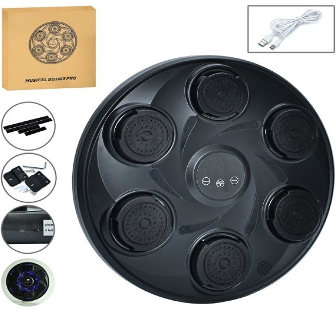 Тренажер настенный для бокса с подсветкой и музыкой электронная мишень для отработки ударов OSPORT (MS 4445-1)