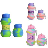 Спортивная складная бутылка для воды с карабином, бутылочка для спорта и тренировок 550мл OSPORT (MS 4625) Спортивная складная бутылка для воды с карабином, бутылочка для спорта и тренировок 550мл OSPORT (MS 4625)