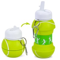 Спортивная складная бутылка для воды с карабином, бутылочка для спорта и тренировок 550мл OSPORT (MS 4624)