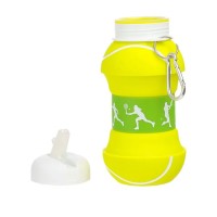 Спортивная складная бутылка для воды с карабином, бутылочка для спорта и тренировок 550мл OSPORT (MS 4624)