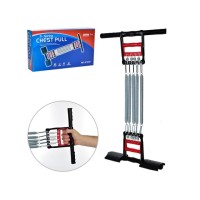 Эспандер плечевой грудной металлический на 5 пружин 50 кг с креплением для ног OSPORT (MS 0584-2)