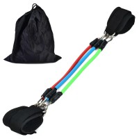 Еспандер латеральний трубчастий, набір еспандерів (джгут гумовий спортивний) 3шт + манжета OSPORT (MS 4612)