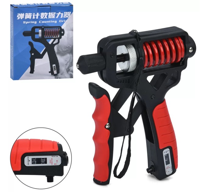 Эспандер кистевой пружинный с счетчиком и с регулируемой нагрузкой 5-120кг OSPORT (MS 4676) Эспандер кистевой пружинный с счетчиком и с регулируемой нагрузкой 5-120кг OSPORT (MS 4676)