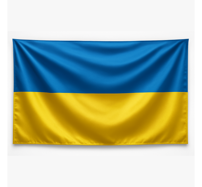 Прапор України (національний державний прапор) 240х160 см (атлас) для свят, декору OSPORT (R-00113)