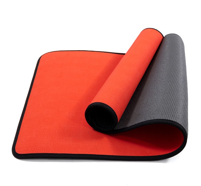 Коврик для йоги и фитнеса EVA двухслойный (йога мат, каремат спортивный) OSPORT Yoga Pro+ Mini 8мм (OF-0308)