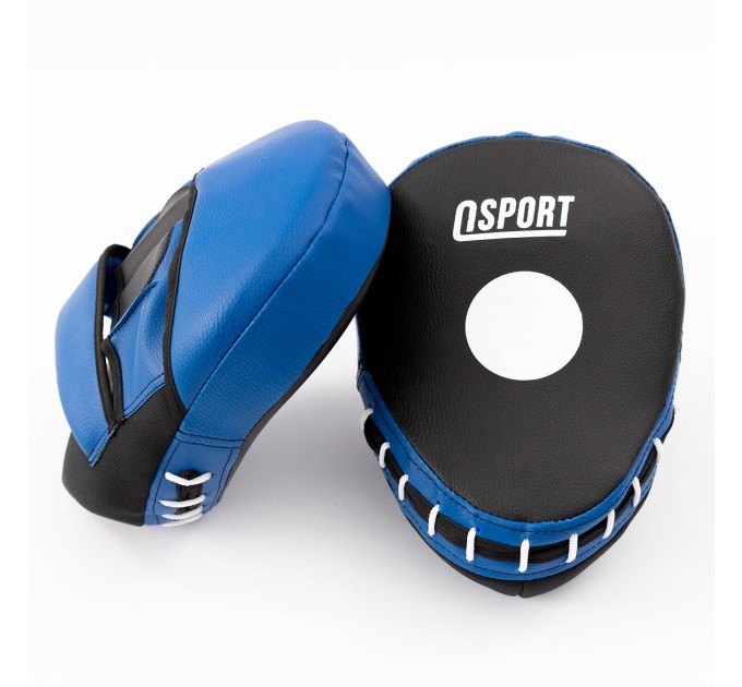 Лапи боксерські (для боксу) гнуті із кожвінілу OSPORT Pro (OF-0080)